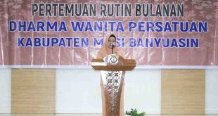 Ketua DWP Muba Hj Asna Aini Apriyadi. Foto: Kominfo Muba.