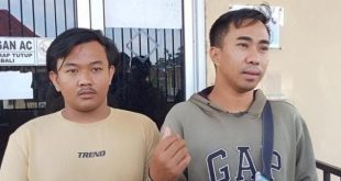 Ria, korban penganiyaan, yang melapor ke Polrestabes Palembang, Selasa (30/7/2024). Foto: Sumselheadline/Ela.