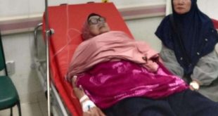 Nenek Kannut yang terbaring di RS Siti Fatimah Palembang, Kamis (4/7/2024). Foto: Sumselheadline/Ela.