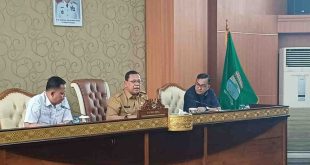 Pj Walikota Palembang, Ucok A Damenta menerima perwakilan pedagang Pasar 16 Ilir, Senin (22/7/2024). Foto: Sumselheadline/Pitria.