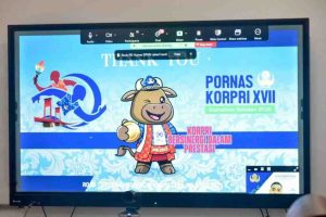 Tangkapan layar ikonik/maskot Pornas Korpri 2025 di Sumsel. Foto: Humas Pemprov Sumsel.