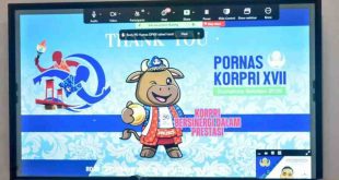 Tangkapan layar ikonik/maskot Pornas Korpri 2025 di Sumsel. Foto: Humas Pemprov Sumsel.