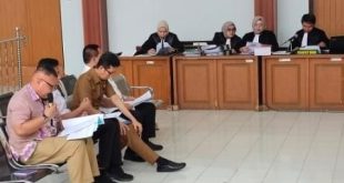 Para saksi yang hadir pada sidang kasus penjualan aset Prmprov di Yogyakarta, Senin (29/7/2024). Foto: Sumselheadline/Ela.