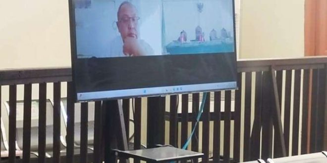 Mantan Dirut PDPDE Sumsel, Ahmda Yaniarsyah mengajukan upaya hukum Peninjauan Kembali (PK) ke Mahkamah Agung RI melalui PN Palembang, Foto: Sumselheadline/Ela.