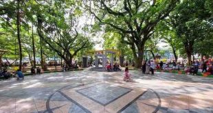 Salah satu kawasan Kambang Iwak, Palembang yang menjadi lokasi jalan santai warga setiap pagi dan sore. Foto: Sumselheadline/Pitria.