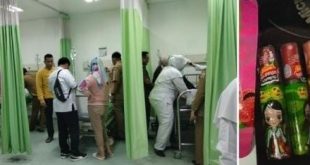 Permen semprot dan suasana pelayanan terhadap siswa yang diduga keracunan.Foto: Dok Polisi.