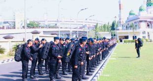 Sebanyak 170 personel Brimob, Sabhara dan Polair ke daerah rawan karhutla di Provinsi Sumatera Selatan, Sabtu (3/8/2024). Foto: Sumselheadline/Ela.