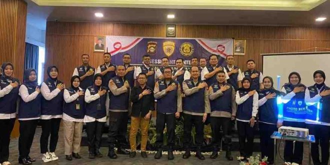 42 anggota Polda Sumsel ikut pelatihan peningkatan kemampuan asesor di Mapolda Sumsel, Kamis (1/8/2024). Foto: Sumselheadline/Ela.
