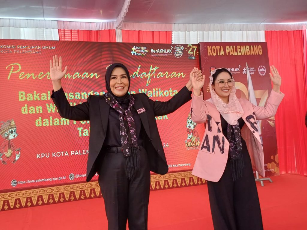 Fitrianti Agustinda dan Nandriani Oktarina. Foto: Sumselheadline/Pitria.