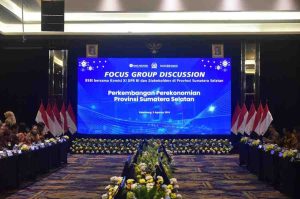 Pj Gubernur Sumsel, Eelen Setiadi saat ikut Fokus Group di Hotel Arista Palembang, Jumat (9/8/2024). Foto: Humas Pemprov Sumsel.