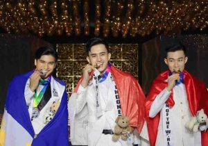 Arya meraih 'Best Fashion and Catwalk of the World' di ajang MAN OF THE WORLD 2024 di Filipina. Foto: Dok Arya.