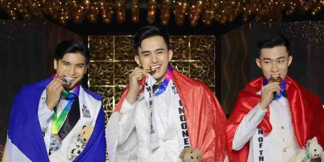 Arya meraih 'Best Fashion and Catwalk of the World' di ajang MAN OF THE WORLD 2024 di Filipina. Foto: Dok Arya.