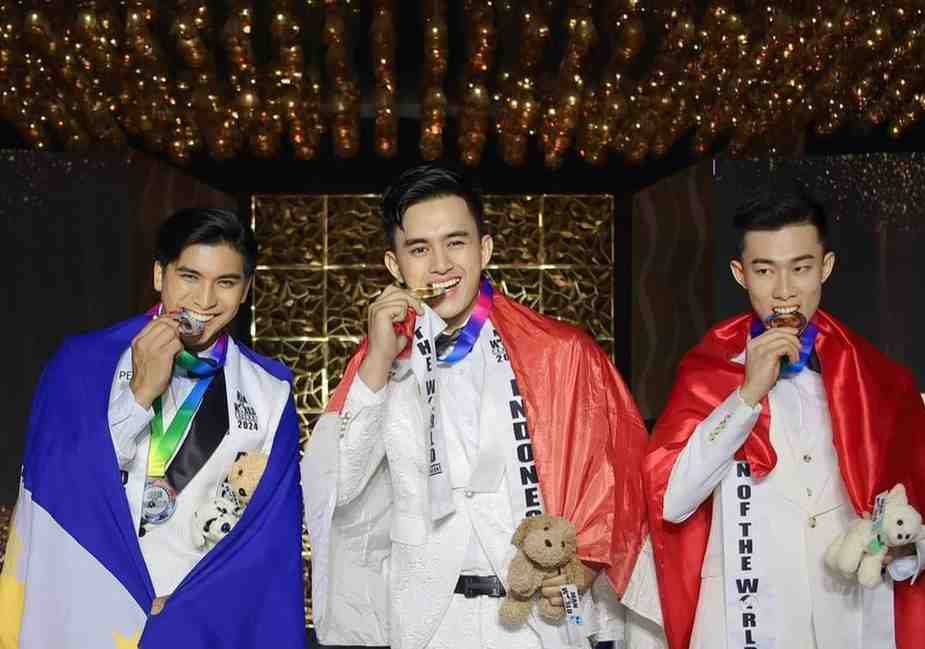 Arya meraih 'Best Fashion and Catwalk of the World' di ajang MAN OF THE WORLD 2024 di Filipina. Foto: Dok Arya.