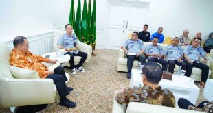 Pj Bupati Muba, Sandi Fahlepi menerima forum Lurah Muba, Kamis (1/8/2024). Foto: Kominfo Muba.