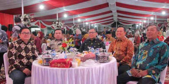PJ Walikota Palembang, A Damenta gelar ramah tamah dengan para tokoh dan pejuang, MInggu (18/8/2024). Foto: Kominfo Palembang.