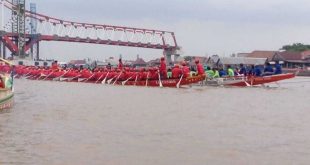 Suasana lomba bidar di Sungai Musi tahun lalu. Foto: Dok Sumselheadline.