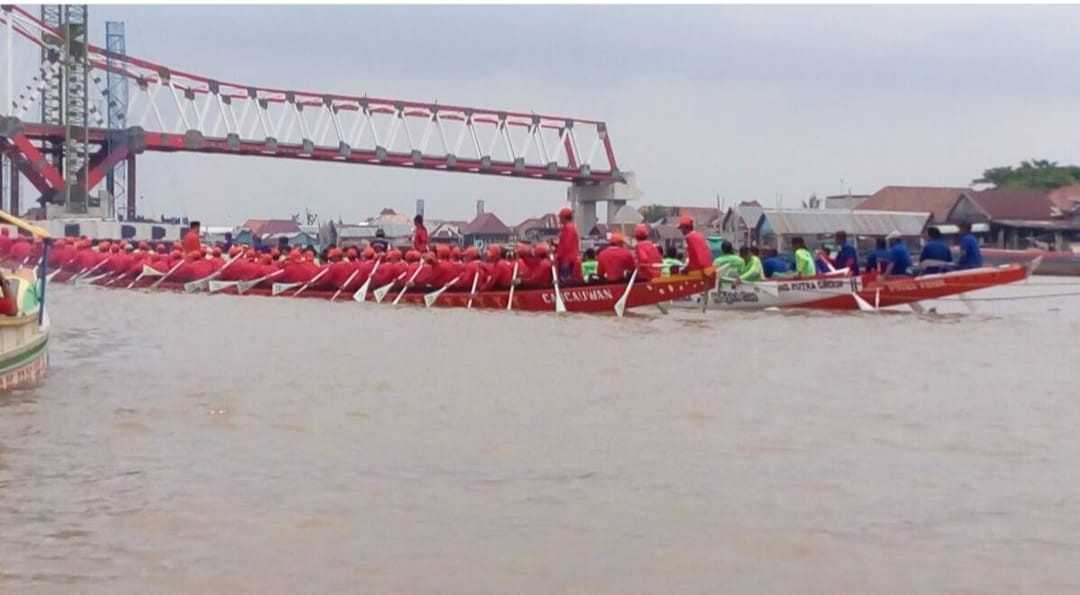Suasana lomba bidar di Sungai Musi tahun lalu. Foto: Dok Sumselheadline.