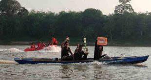 Lomba perahu nelayan pada HUT RI tahun 2023 lalu di Kota Sekayu. FotoK Dok Kominfo Muba.