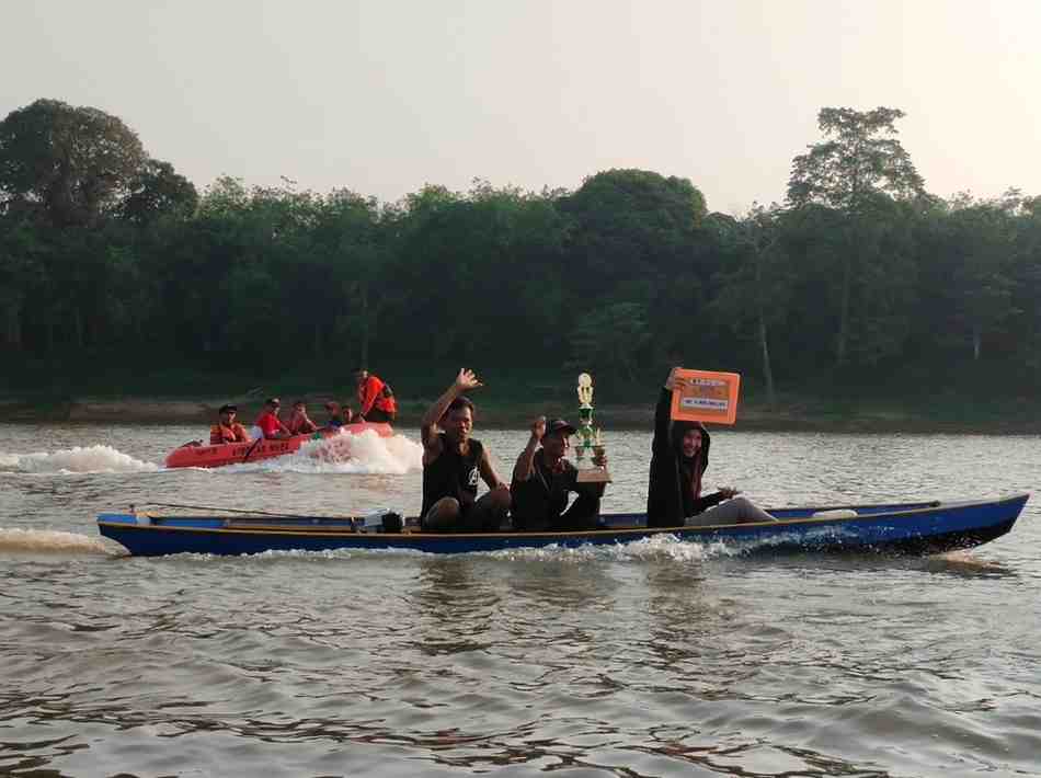 Lomba perahu nelayan pada HUT RI tahun 2023 lalu di Kota Sekayu. FotoK Dok Kominfo Muba.
