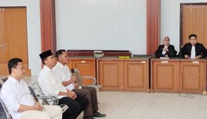 Suasana sidang kasus korupsi pengadaan baju batik di PN Tipikor Palembang, Selasa (13/8/2024). Foto: SUmselheadline/Ela.