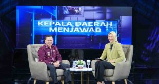 Pj Gubernur Sumsel, Eelen Setiadi menjadi talk show di TVRI Sumsel, Selasa (6/8/2024) malam. Foto: Humas Pemprov Sumsel.
