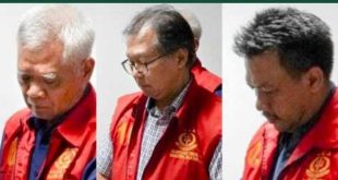Tiga tersangka kasus dugaan korupsi pembangunan LRT Sumsel. Foto: dok kejaksaan.