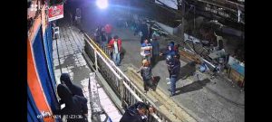 Rekaman CCTV di kawasan Pasar 16 Ilir Palembang. Foto: medsos.