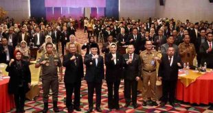 Pj Gubernur Sumsel, Elen Setiadi saat menghadiri Bimtek anggota DPRD se-Kabupaten-kota di Sumsel, Selasa (3/9/2024). Foto: Humas Pemprov Sumsel.