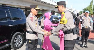 Irjen Andi Rian R Djajadi Sik MH secara resmi telah memegang tongkat komando pimpinan Polda Sumsel. Foto: Sumselheadline/Ela.