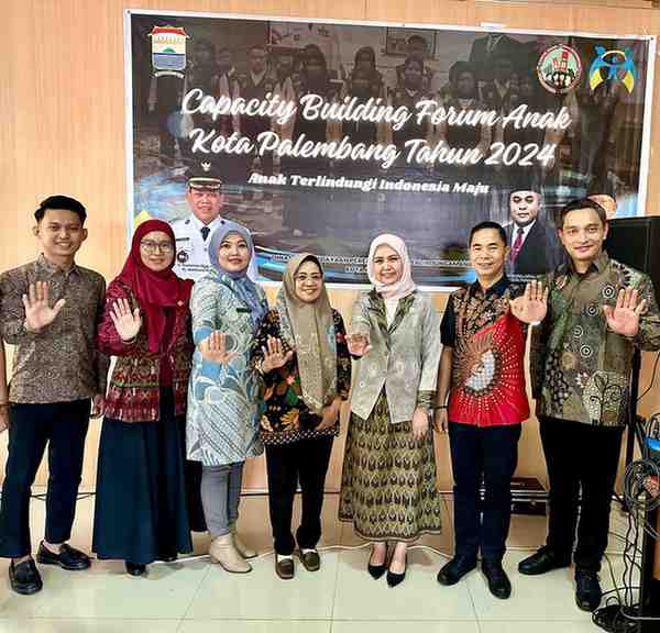 Pembukaan Capacity Building Forum Aanak Palembang tahun 2024, Kamis (19/9/2024) di aula Kecamatan Ilir Barat (IB) 2 Palembang. Foto: Kominfo Palembang.