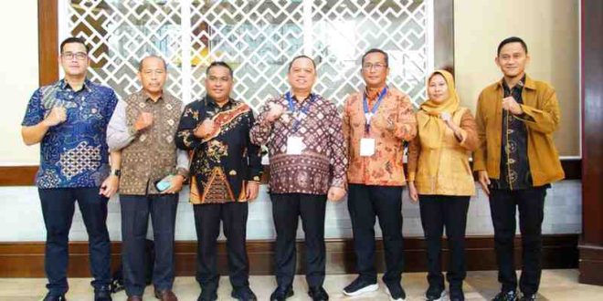 Pj Bupati Muba, Sandi Fahlepi menghadiri rakornas stunting di Jakarta, Rabu (4/9/2024). Foto: Kominfo Muba.
