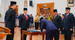 Irjen Pol A Rachmad Wibowo Sik, Kapolda Sumsel, dilantik sebagai Wakil Kepala BSSN RI, Jumat (20/9/2024). Foto: Dok Humas Polda Sumsel.