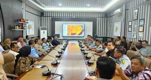 Kepala Bidang Penataan Ruang Kota Palembang Agung Nugraha saat memimpin rapat membahas Sipetarung, Kamis (19/9/2024). Foto: Sumselheadline/Pitria.