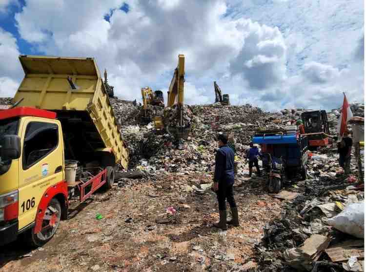 Kawasan TPA Sukawinatan, yang segara dibangun PLTSa. Foto: Dok Sumselheadline.