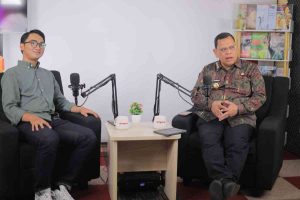 Pj Walikota Palembang, A Damenta saat Podcast Teras Negeri Tempo, Jakarta. Foto: Kominfo Palembang.