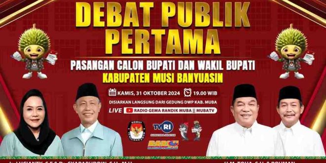 Ilustrasi debat Cabup Muba, Foto: Dok Kominfo Muba.