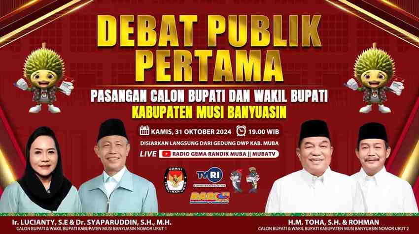 Ilustrasi debat Cabup Muba, Foto: Dok Kominfo Muba.