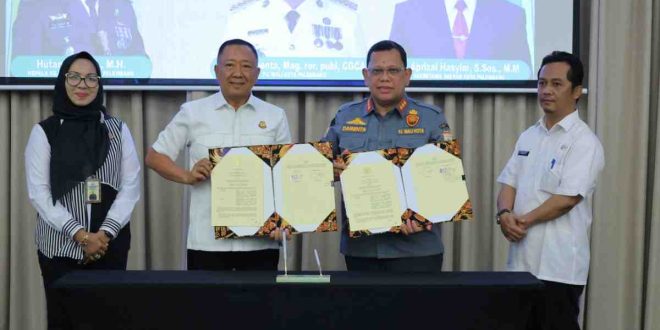 Pemkot Palembang diwakili Pj Walikota, A Damenta jalin kerjasama dengan Kejari setempat bidang keperdataan, Rabu (23/10/2024). Foto: Kominfo Palembang.