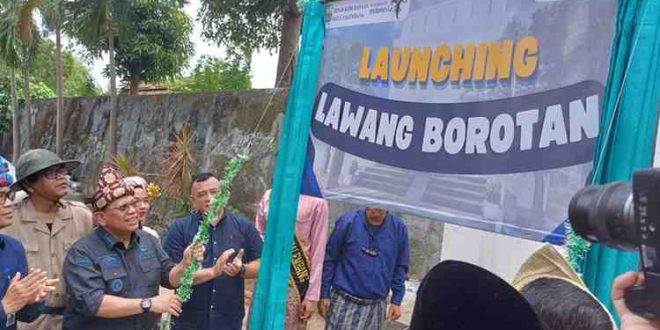 Pj Walikota Palembang, A Damenta merelaunching kembali Lawang Borotan sebagai destinasi wisata, Jumat (25/10/2024). Foto: Sumselheadline/Pitria.