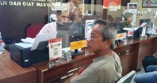 Sobri, pedagang Pasar 2 Ulu Palembang, lapor polisi karena dianiaya preman. Foto: Sumselheadline/Ela.
