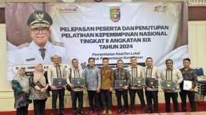 Para pejabat Muba yang lulus PIM II di Bandar Lampung. Foto: Kominfo Muba.