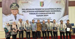 Para pejabat Muba yang lulus PIM II di Bandar Lampung. Foto: Kominfo Muba.