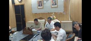 Kepala BBPJN Sumsel Hardy saat audiensi dengan Pj Walikota Palembang, Senin (7/10/2024). Foto: Sumselheadline/Ela.