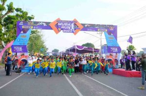 Ribuan peserta ikut Muba RUN 2024 di Sekayu, Sabtu (26/10//2024). Foto: Kominfo Muba.