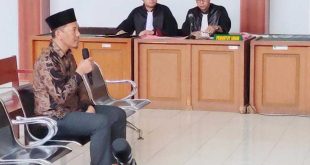 Sidang kasus dana desa yang menjadikan oknum Kades di Lahat sebagai terdakwa, Rabu (16/10/2024). Foto: Sumselheadline/Ela.