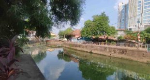 Salah satu anak sungai yang ada di Palembang, yang mengalik ke Sungai Musi, Foto: Dok Sumselheadline.