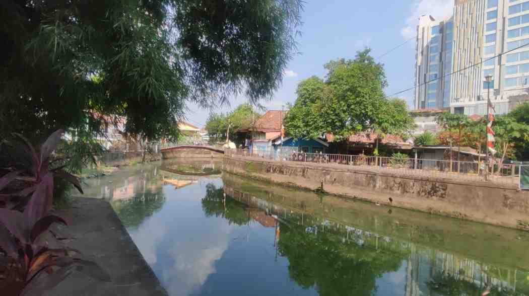 Salah satu anak sungai yang ada di Palembang, yang mengalik ke Sungai Musi, Foto: Dok Sumselheadline.