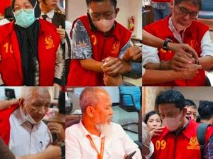 Para tersangka kasus IUP batubara di Kabupaten Lahat. Foto: Dok Kejari Lahat.