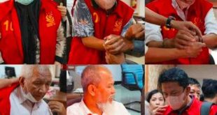 Para tersangka kasus IUP batubara di Kabupaten Lahat. Foto: Dok Kejari Lahat.