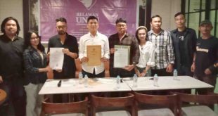 Tim Relawan Unggu saat menggelar pers konfrenece. Foto: IST